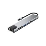 Type C Hub 8 in 1 100MBS