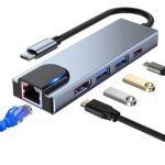Type C Hub 5 in 1 100MBS - Image 2
